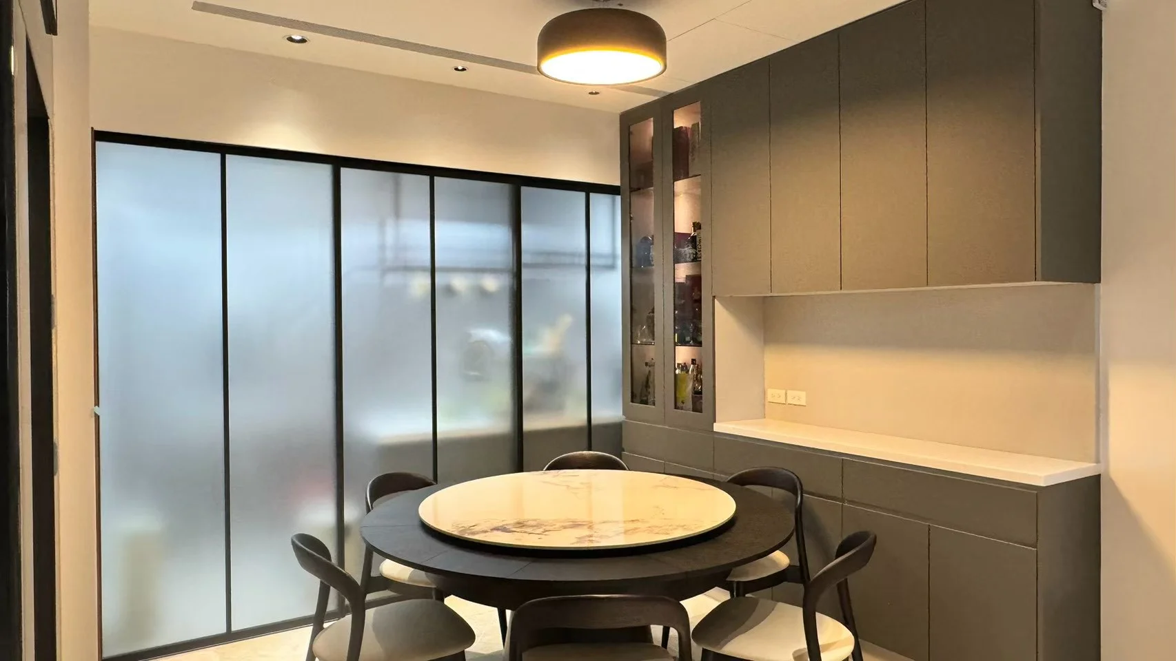 龍潭老屋翻修完工後的餐廚空間