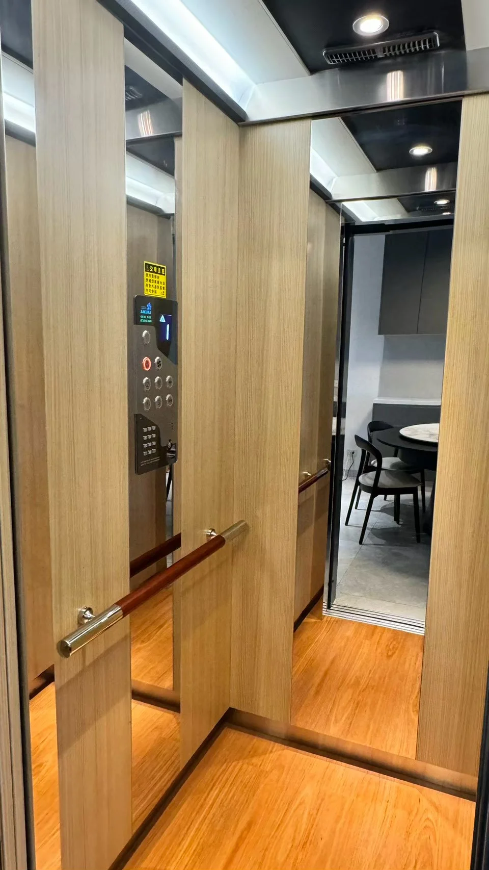 龍潭老屋翻修完工後的家用電梯